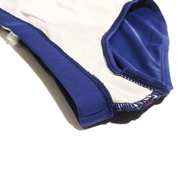 Men's speedo white and red stripes swim briefs swimwear Size M - Picture 9 of 9